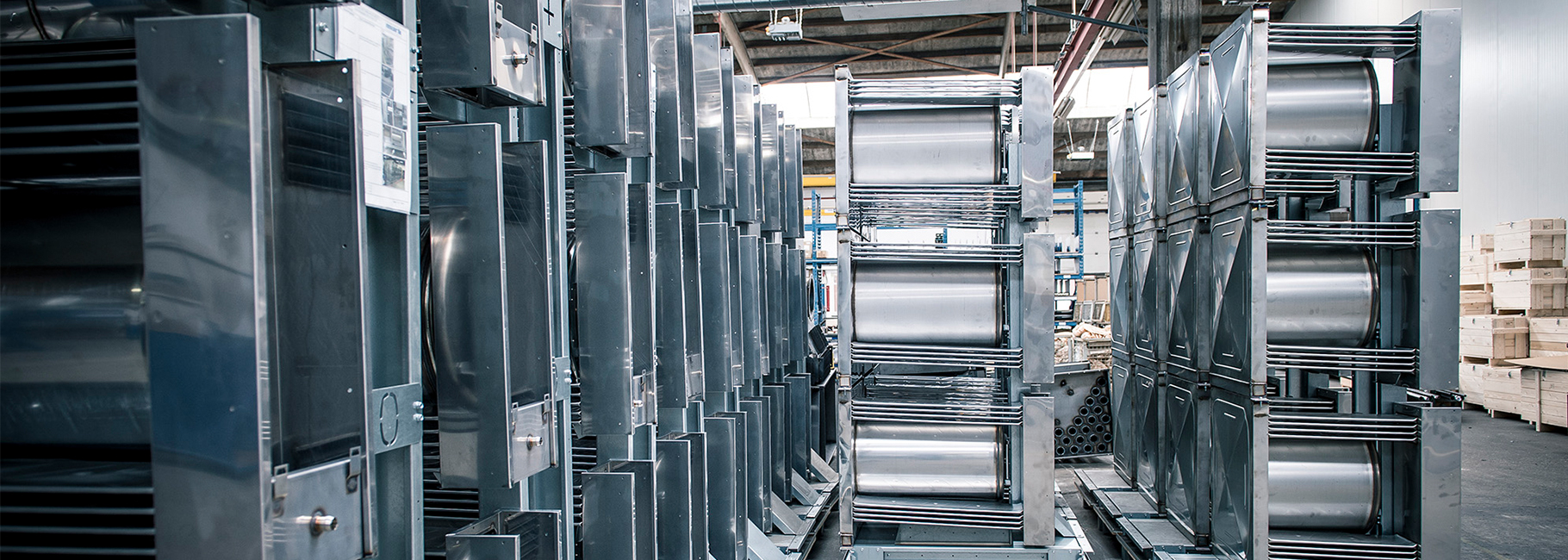 Voorraad gasgestookte verwarmingsmodules in de fabriek van Mark