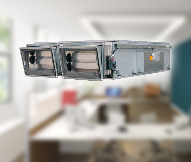 Toepassing plafond WTW units