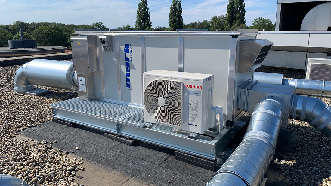 Door toepassing van DX-warmtepompen kan er niet alleen geventileerd, maar ook op een duurzame wijze gekoeld en verwarmd kan worden.