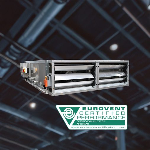 FlatLine LW plafond-WTW-units nu ook Eurovent gecertificeerd!
